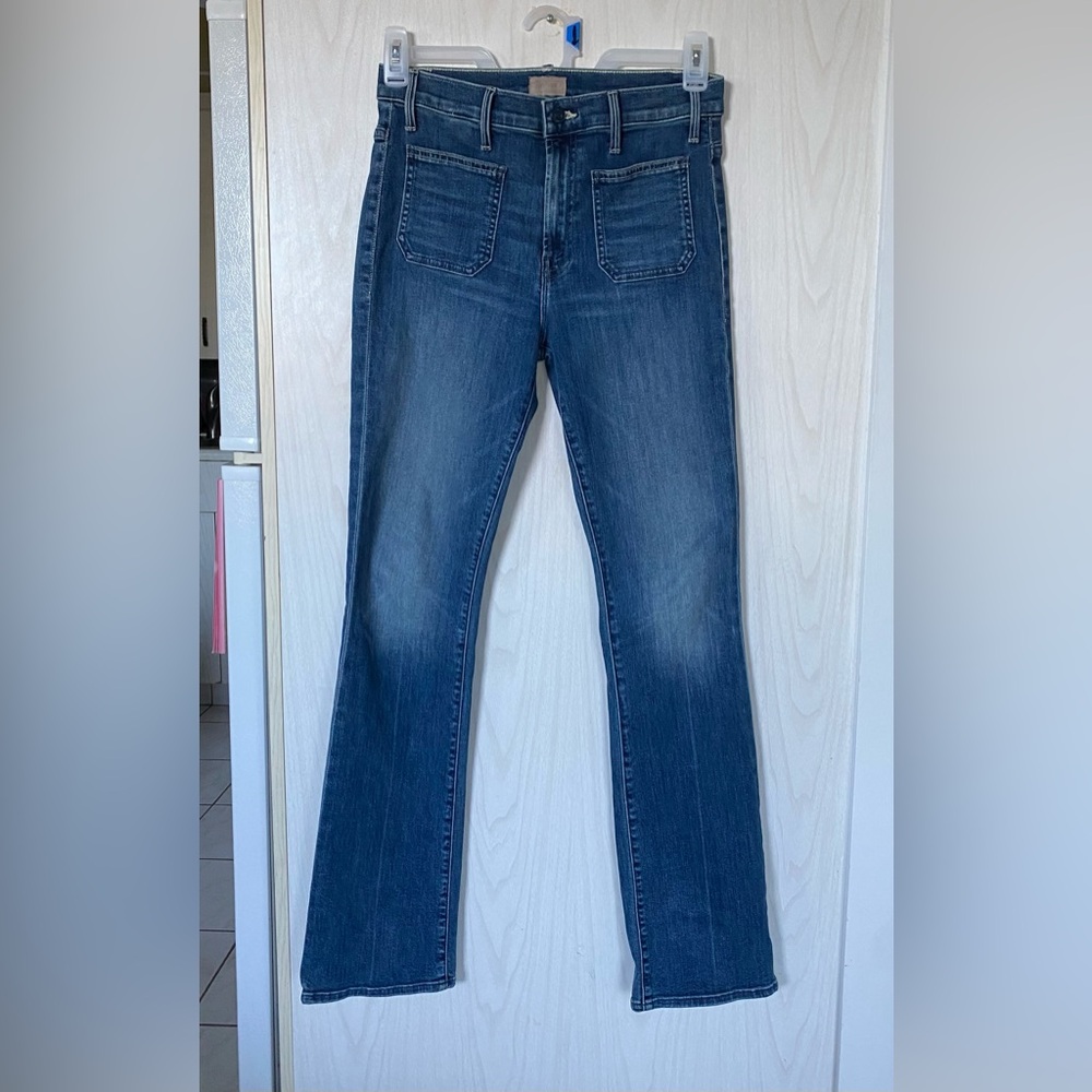 MOTHER  Insider Patch Pocket Sneak Jean - Size 29